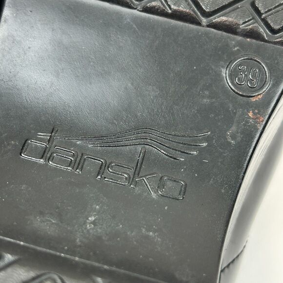 Dansko Professional Black Patent Leather Clog EU 39 US 8.5-9 - Picture 15 of 16